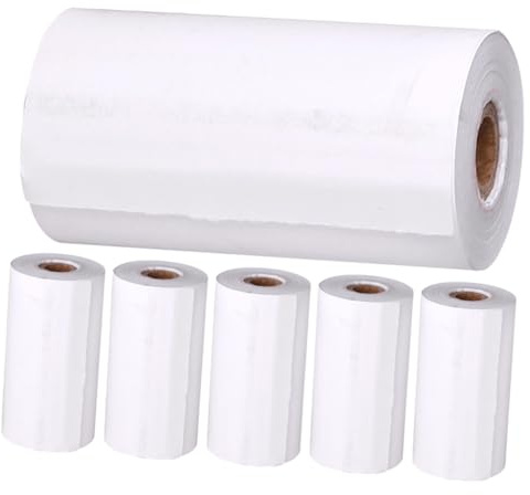 GRIRIW 6 Rolls Thermal Printer Paper for Instant Camera Thermal Printing Paper Roll Refill for ’s Camera Heat-Sensitive Transfer for Photo Printing