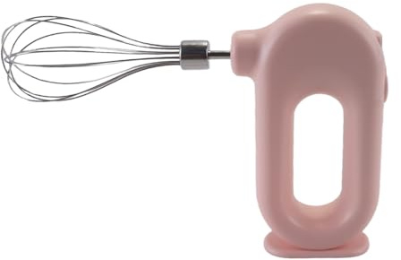 Huba Pink Wireless Hand Mixer USB Rechargeable Portable Electric Whisk Dual Beaters for Baking Cream Eggs