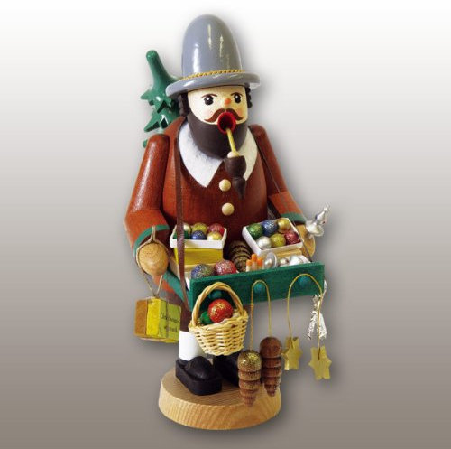 Glässer 26083 Räuchermännchen Baumschmuckhändler Handarbeit aus hochwertigen einheimischen Hölzern, Höhe: 18 cm