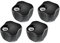 THUL5 Thule 527010 Abschließbare Kippmutter, 4 Stück, Schwarz