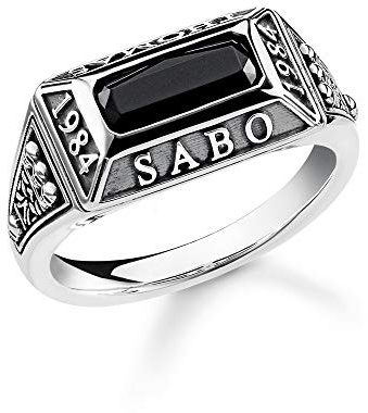THOMAS SABO Ring College Ring 925 Sterlingsilber, Geschwärzt