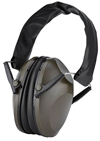 Tosuny Cuffie Elettroniche da Tiro, Cuffie Antirumore Pieghevole Cuffie Protezione Udito Paraorecchie Elettronici per Caccia, 30 NRR, Ideale per l'allenamento di Caccia o Tiro all'aperto (Army Green)