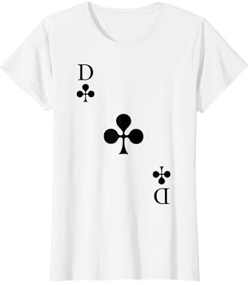 Spielkarte Kreuz Dame Königin Queen Fasching Karneval Kostüm T-Shirt