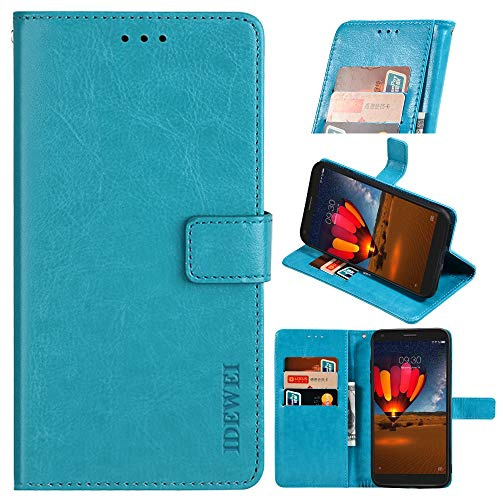 BellaCase Asus Zenfone 8 Flip Handyhülle Hülle Leder Flip Case [Kartenfach] [Standfunktion] [Magnetschnalle] Wallet Cover für Asus Zenfone 8 Flip Smartphone(Himmelblau)
