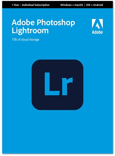 Adobe Lightroom 1TB | Photo Editing Software | PC/Mac | 1 Year