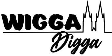 Plott/Aufbügler/Pimp your Shirt, Bügelmotiv: Karneval, Karnevalskostüm, Fasching, Köln, Kölner Dom | Statement WIGGA DIGGA, Größe: ca. 20cm breit, VE: Stk.
