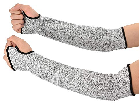 Schnittfeste Armschutzhülle Stufe 5 Mit Daumenschlitz Hochwertiger, Abriebfester Sicherheitsarmschutz Für Industrie Und Handwerk, Brandschutz, Ideal Hobby Profianwender