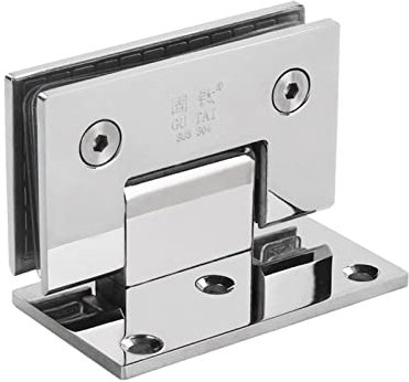 Scharniere Glastür Badezimmer Edelstahl 304 Wandhalterung Glasdusche Befestigungsclip Chrom Türscharnier