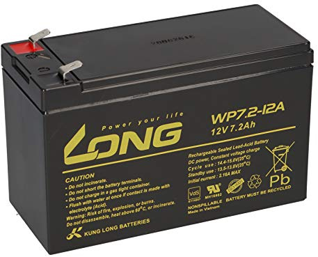 Akku Passend Zu MRK9101A Robomow RX20 12V 7.2Ah 12V 7,2Ah VDs Akku, Faston 6,3mm Kompatibel Bleigel 7Ah 8Ah 9Ah