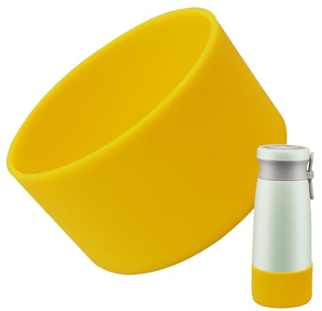 Custodia Protettiva per la Parte Inferiore della Tazza, Custodia Protettiva in Silicone per Bottiglia di Vetro, Tazza e Bicchiere, Compatibile con Bottiglie da 340,2-680,4 g