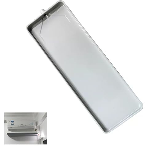 SBCWH Tropfwanne für Klimaanlagen, Verzinktes Metallwannen Wassersammelpad, Kondensatablaufwanne mit 2 m Abflussrohr, Wasserwannen Ablaufset für Fenster Klimaanlage Außeneinheit (Size : 121 * 240MM)