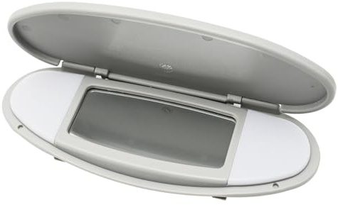 Hoypeyfiy Sun Visor Mirror Cover Driver & Passenger Side Replacement for BMW Mini R55 R56 R60 2007 2008 2009-2014