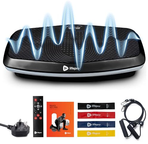 LifePro Hovert 3D Vibration Plate Machine, Dual Motor Oscillation, Lateral and 3D Motion Vibration Platform Machine, Full Body Workout Equipment for Home Exercise and Fitness Training