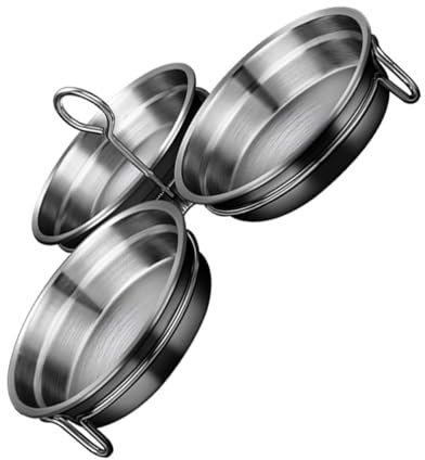 DECHOUS Acciaio Inossidabile Poached Eggs Cooker Con Manico Centrale Antiscottatura Stampi Per Uova Camicia Antiaderenti Facili Da Sformare Per Cottura Vapore e Bollitura in Cucina