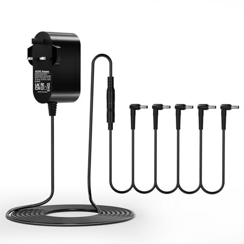 9V Guitar Pedal Power Supply DC 5 Way Daisy Chain Charger for Behringer, JOYO, Donner, BOSS, Sonicake, MXR, TC Electroneic
