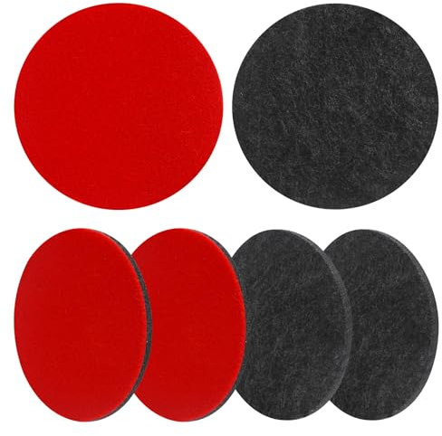 6 cuscinetti lucidanti da 125 mm, kit lucidatura auto, tamponi lucidatura auto, tampone lucidatura auto, dischi per lucidare, inserto per lucidatura, levigatrice orbitale per legno, marmo, ceramica