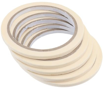 GALPADA Nail Art Tape and Stripe Tape 5pcs 0.5cm Strong Adhesive DIY Decoration Line Stickers for Nail Art Professionals