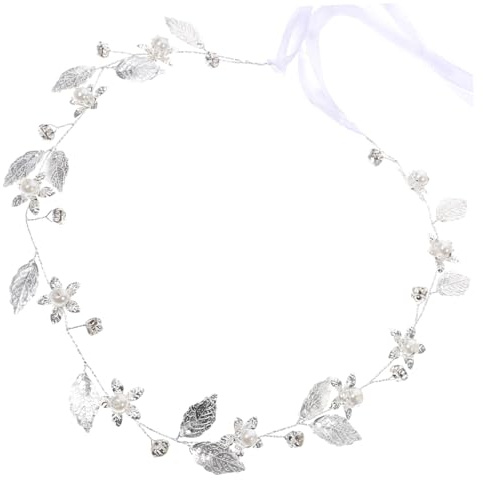 Ipetboom Braut-haarrebe mit Blättern und Schleife Haarschmuck für Hochzeit Zartes Haaraccessoire für Damenfrisur