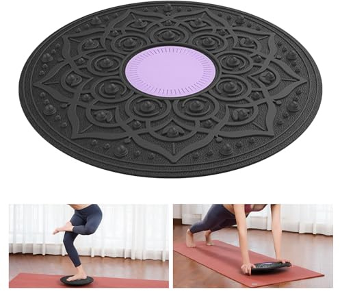 Balance Board,Planche d'Équilibre de 30 Cm avec Base Antidérapante, Planche d'Équilibre pour La Rééducation Et Le Fitness, Améliore l'Équilibre, Convient aux Adultes Et aux Enfants