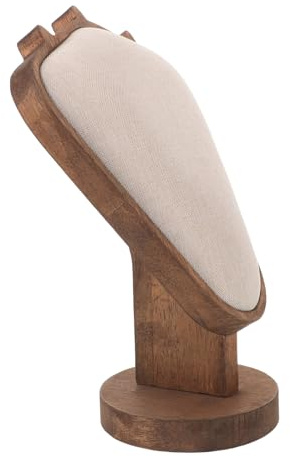 CALLARON Soporte de Madera para Collar Vertical Exhibidor de Joyas Estable y Elegante Organizador de Collares para Tiendas y Hogar Modelo de Busto para Evitar Enredos y Mostrar Joyas