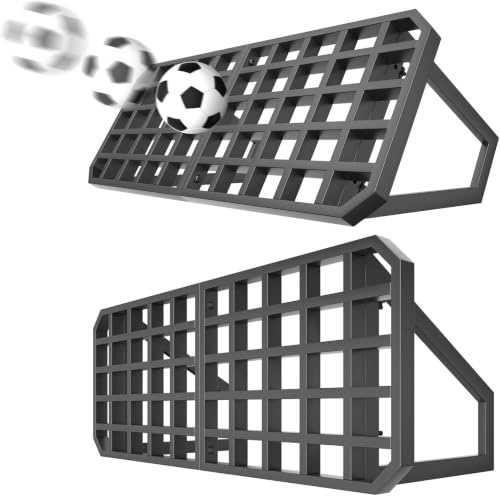 Fußball Rebounder Wand, Tragbare Fußball-Rückprallwand, Trainingswand aus Metall mit 2 Winkeln, Fußball Trainingsgerät - Pass & Schuss Fußball Training für Kinder & Jugendliche