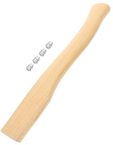 MAGICLULU Manche de Hache en Bois 38 CM Poignée Ergonomique Remplacement pour Outils de Travail du Bois et Activités en Plein Air