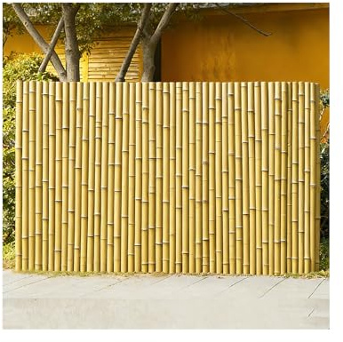 GOCHUSX Gartenzaun, Dekorativer Sichtschutzzaun Aus Holz Für Den Außenbereich, Ausziehbarer Sichtschutz Aus Holz Für Garten, Balkon, Haus Und Terrasse(Wood Color,200x120cm-1PC)
