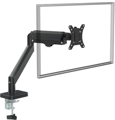 Enarms luftfjäder fribärande monitorstativ, fritt roterande och höjdjusterbart