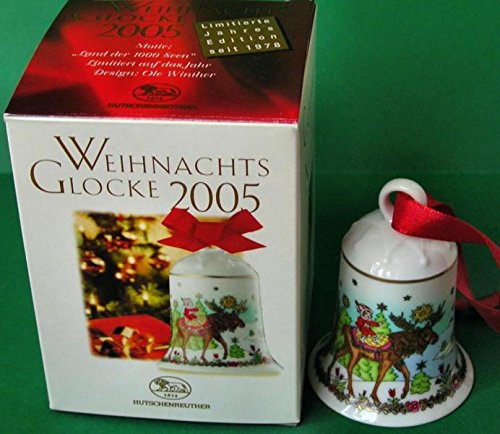 Hutschenreuther Weihnachtsglocke 2005 - Klares Glas, Hängend, Klassisch, Schmückung zu Weihnachten