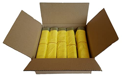 Sperling Lot de 10 rouleaux de 130 sachets jaunes - Épaisseur : 15 µm