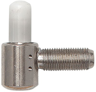 SECOTEC Türband Unterteil für Stahl-Türstöcke; 16 mm; vernickelt; Tür-Scharnier; Aufschraubband; 2 Stück