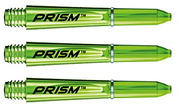 WINMAU Prism 1.0 Grün Ex Short Polycarbonate Dart Stems - 1 Sätze pro Packung (3 Schäfte insgesamt)