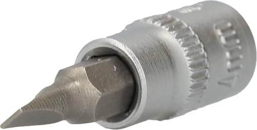 BRILLIANT TOOLS BT020810 Douille tournevis plat 1/4'' [Powered by KS TOOLS] | Douille tournevis plat 1/4'', 0,8x4mm