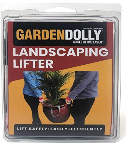 SHOULDER DOLLY M3060 Schulterwagen GardenDolly - Hebegurte für die Landschaftsgestaltung, schwere Gartengegenstände bewegen - Blumentöpfe, Pflanzgefäße, Steine, sicheres Heben bis zu 370 Kg.