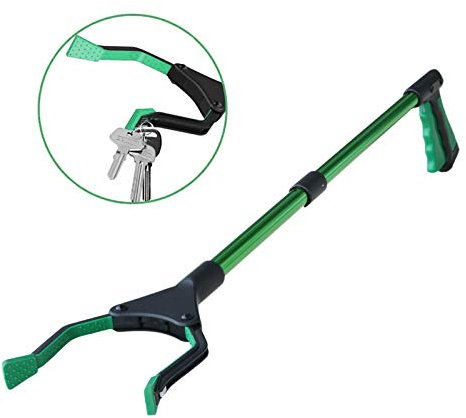 Awsuc Greifwerkzeug, 82 cm, für Senioren und Behinderte, von oben nach unten, praktisch, mit magnetischen Aufsätzen für Abfall, Gartenabfall