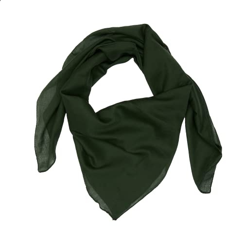 Baumwolltuch Schal Kopftuch Damen Herren Unisex Bandana Halstuch Accessoire Multifunktionstuchviele Atmungsaktiv und Weich Gesichtsschutz für Herbst und Winter Farben 100x100 cm