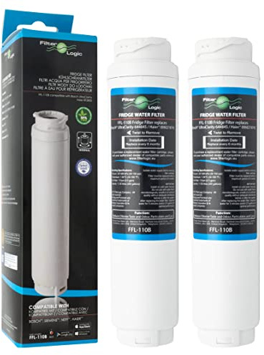 FilterLogic FFL-110B | 2x Filtre à eau pour Siemens Bosch avec UltraClarity | Pour Siemens, Bosch, Neff, Gaggenau réfrigérateur avec 11034151, 11034152, 17005584, KSZ50UC0 Ultra-Clarity cartouche interne