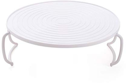 Microwave Plate Stacker Grill Rack Microwave Tray Plastic Baking Oven Tray Microwave Rack for Bacon Frozen Snacks Cooking Supplies