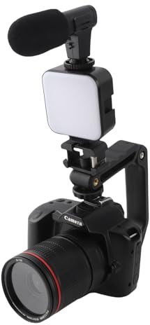 Appareil Photo Numérique 4K 3'' LCD 64MP Zoom 16X Objectif Grand Angle 120° Appareil Photo Numérique WiFi avec Vision Nocturne, Kit Complet de Caméra pour Adultes et Adolescents