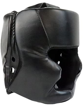 Boxeo Para, Casco de piel sintética para adultos niños y niñas, protección para Boxeo MMA Sparring Artes marciales Karate , protección facial completa