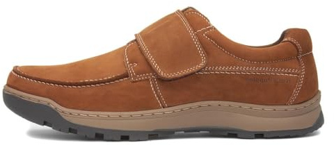 Hush Puppies Male Casper Touch Fastening Shoes, Tan, 8