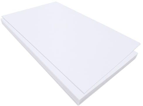 Jtnohx Filzstoff Weiß, Steifer Bastelfilz, Farbige Filz zum Basteln, 17,78×28,7cm 11 Pcs Filzplatten Quadrat für das Nähen