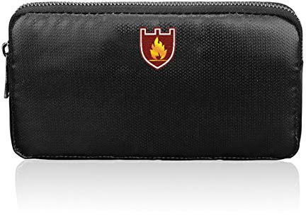 Feuerfeste Tasche 20x11cm, Kleine Geldtasche Geldbeutel mit Reißverschluss, wasserdichte Feuerfeste Taschen für Wertsachen, Reisepass, Rechnungen, Bargeld, Bankeinzahlung und Schlüssel, Safezubehör