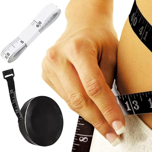 1 Pcs 60 Inch Tape Measure With 1 Pcs Black Measure,Soft Measuring Tape,Cloth Tape Measure Sewing,Retractable for Body Clothes Sewing Cloth Tailor,Fabric Tailor Waist Craft Measurement