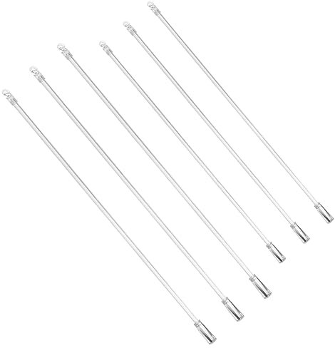 Warmhm Vertical Blinds Replacement Rods Acrylic Wand Handles 12 and 17 Inch Blind Wands Set of 6