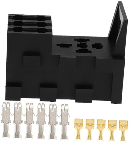 PAMINGONO Portafusibles De Relé para Automóvil Caja De Fusibles y Zócalo De Relé para Coche Motocicleta Embarcación Organizador De Fusibles