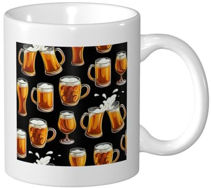 YXDVPALNE Beer Glass, Ceramic Cup Ceramics Mug Tea Cup Coffee Mugs 330 ml