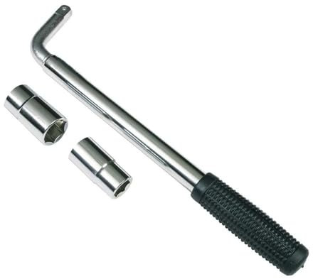 RTRCAGAKM Teleskop-Radmutternschlüssel, Radmutternschlüssel mit Steckschlüssel, Autoreparaturwerkzeug 17/19, 21/23 mm
