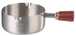 NexaGeniX gravy boat Pepper Sauce Cup with HandleFrench FriesKetchup Dish304 Stainless Steel SeasoningSalad DressingSteak Sauce Cup gravy boat fat separator(Large)