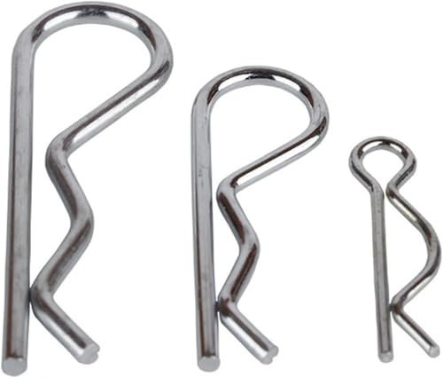 dvkGKLVq Splinte, Anhängerkupplungsstift-Clip, R-förmiger Federsplint aus Edelstahl, 1 mm, 1,6 mm, 2 mm, 3 mm, 4 mm, 5 mm Durchmesser, Befestigungsmaterial for die Autoreparatur(M3.5x75mm (5PCS))